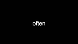 often pronunciation english - often definition english