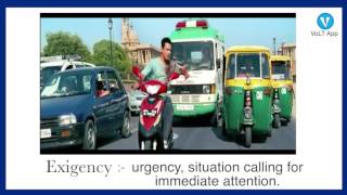 EXIGENCY | Learn English Vocabulary | VoLT Vocabulary App | 3 Idiots