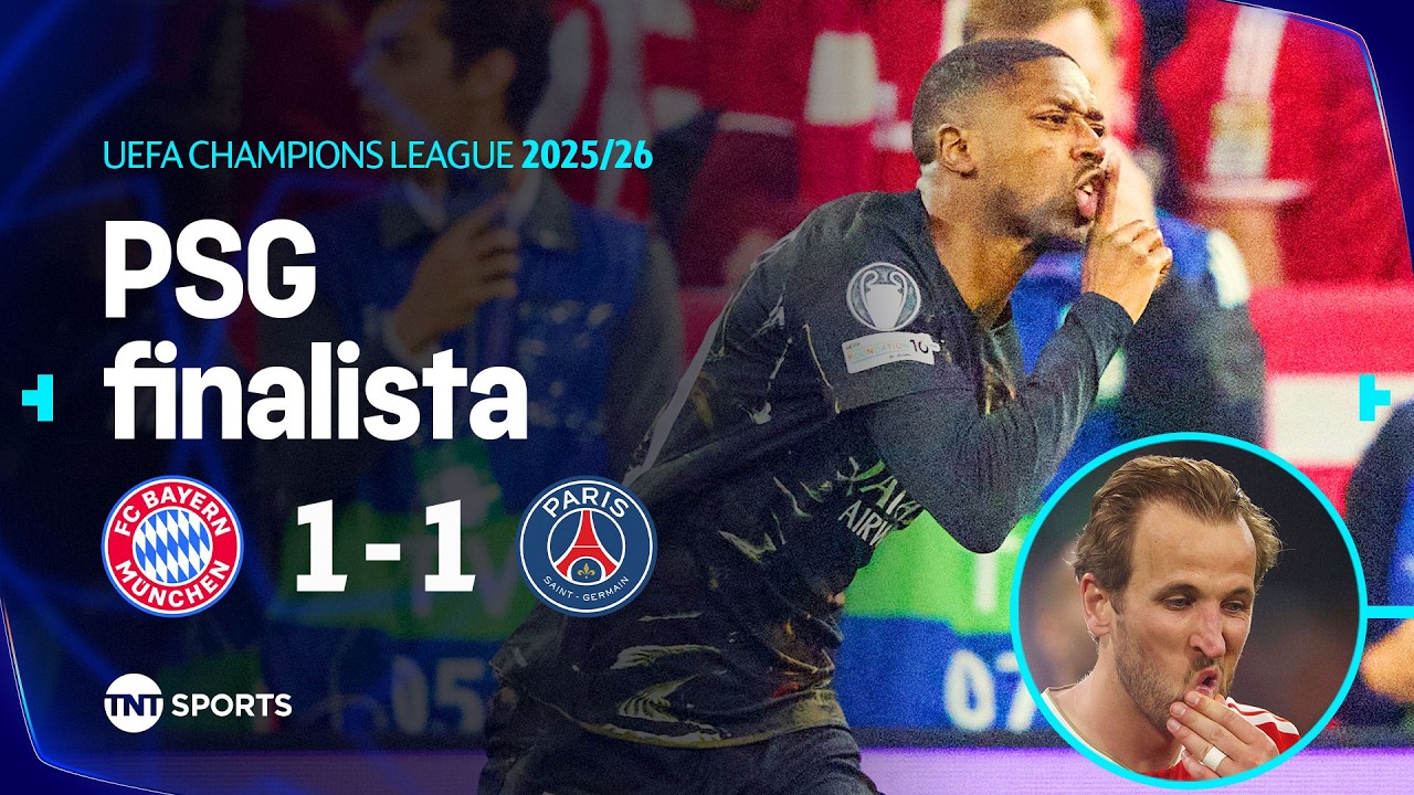 DEMBÉLÉ MARCA COM 3 MINUTOS, KANE CRAVA NO FINAL, E PSG ESTÁ NA FINAL | BAYERN DE MUNIQUE 1X1 PSG
