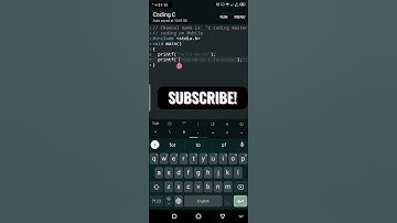 Coding on mobile | C language #coding