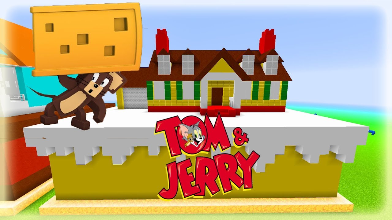 Thử Thách Làm Nhà Bánh Kem Tom và JerryTrong Minecraft - youtube