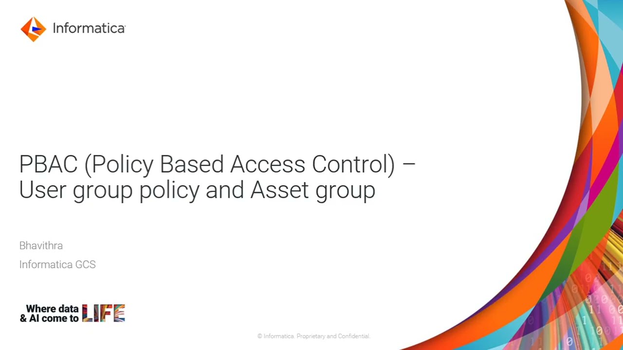 PBAC – User Group Policy and Asset Group
