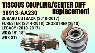 Subaru outback center diff/viscous coupling replacement. #subaru #differential