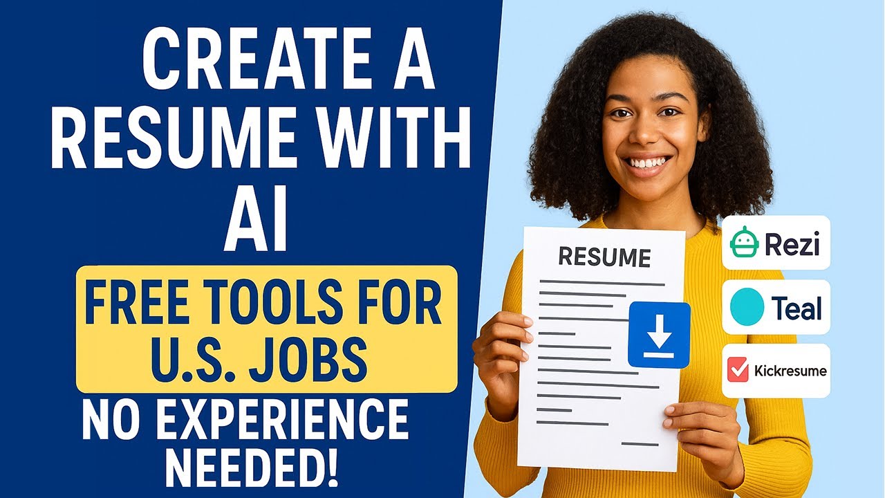Create a Resume with AI – Free Tools for US Jobs (No Experience Needed!)