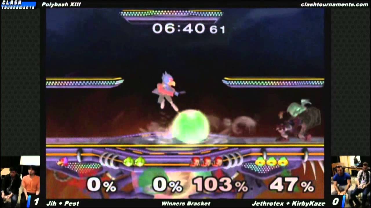 Polybash XIII - KirbyKaze + Jethrotex vs JIH + Pest - SSBM