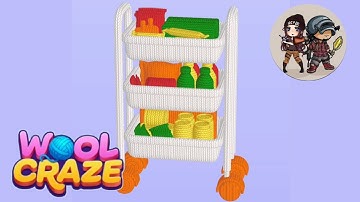 Wool Craze Puzzle level 81 Kitchen Trolley | Mobile Gameplay Walkthrough |