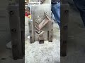 Manual steel plate cutting technique with simple tools #shorts