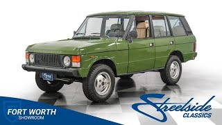 Athlete Statistics 1983 Land Rover Range Rover  7612-DFW for sale | Charlotte, Atlanta, Dallas, Tampa, Phoenix, Na...