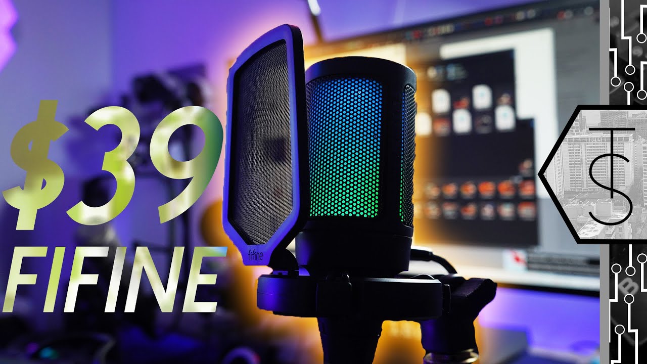 FIFINE Ampligame USB Microphone for Gaming Streaming with Pop