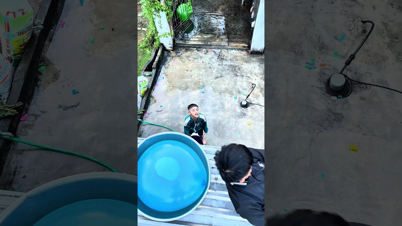 Ném bóng khổng lồ😢🙂🥵😂