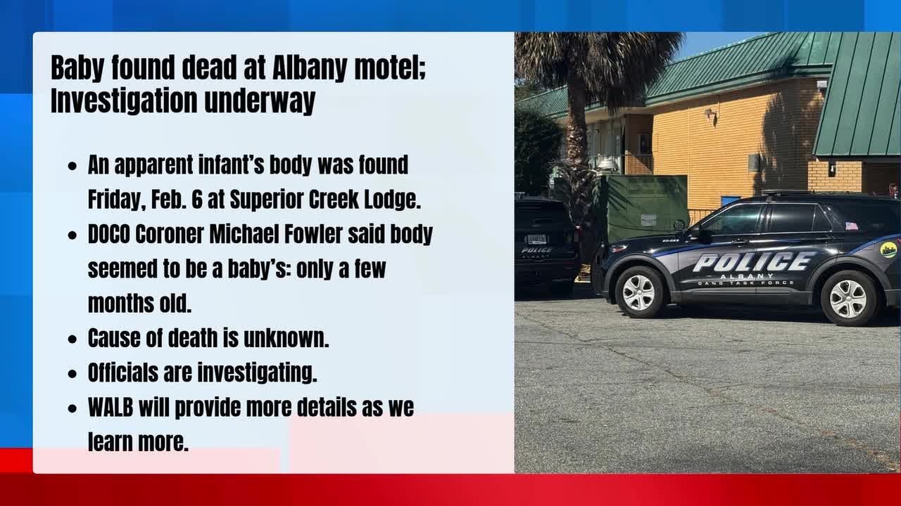 Baby found dead at Albany motel; Officials investigating - YouTube