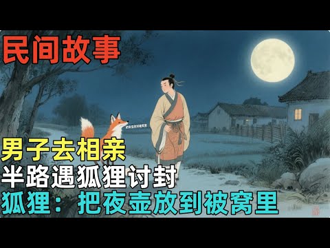 民间故事：男子去相亲，半路遇狐狸讨封，狐狸：把夜壶放到被窝里 #民间故事，#民间故事合集，#故事传说，#明朝奇案，#古代奇案，#民間故事，#民間故事合集，#故事傳說，#明朝奇案，#古代奇案，#奇闻异事