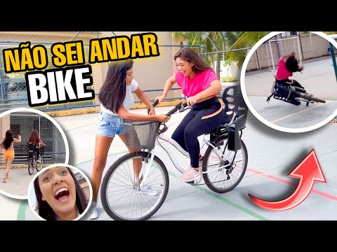 FUI APRENDER A ANDAR DE BICICLETA COM A JAQUE E CAÍ MUITO FEIO! *OLHA ISSO*