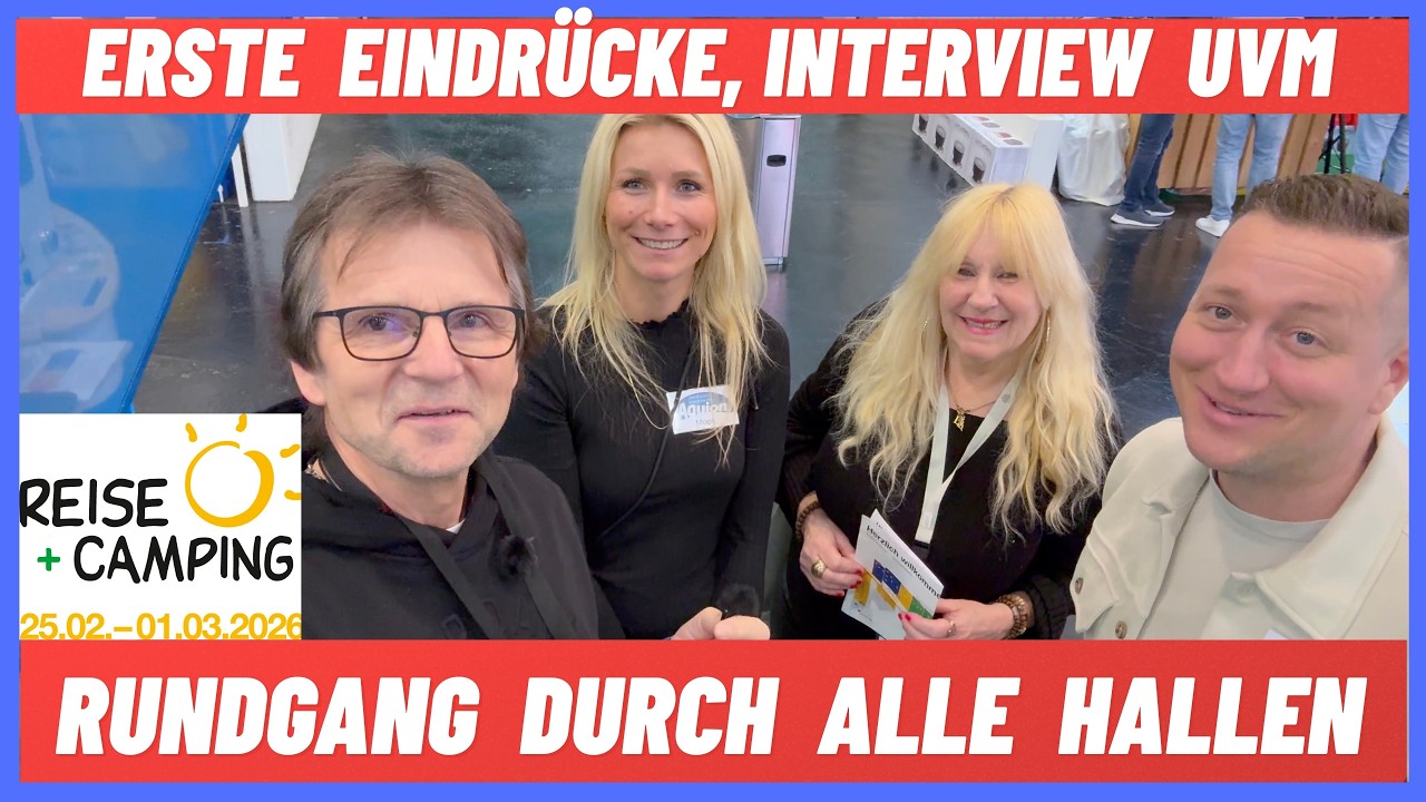 Reise + Camping Messe 2026 in Essen, die Urlaubsmesse Teil 1