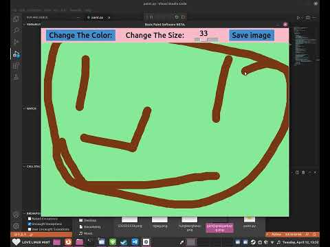 I have updated the painting software I was making with Python.