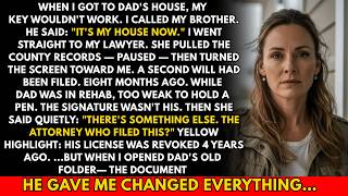 My Brother Changed the Locks on Dad's House the Day After the Funeral—He'd Filed a Forged Will and…