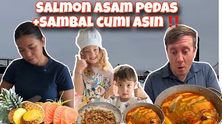 Download Lagu MASAK INI BIKIN BOROS NASI 😁SALMON ASAM PEDAS + SAMBAL CUMI ASIN 😍😍 MP3