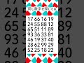 同じ数字を探してね😊368
