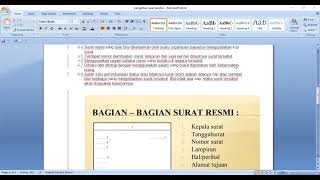 contoh surat resmi dan tidak resmi