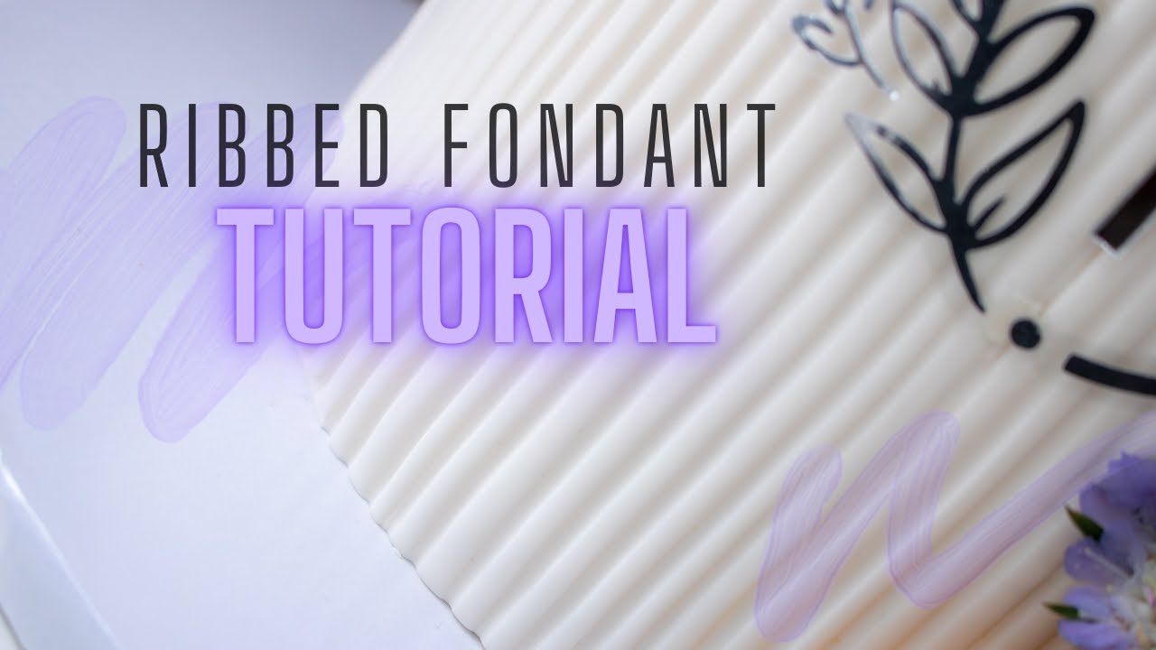 DIY Ribbed Fondant Effect - Easy Cake Decorating Hack!