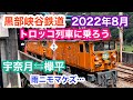 2022年8月16日 黒部峡谷鉄道トロッコ列車の旅！宇奈月〜欅平 どしゃふりの中　富山県黒部市