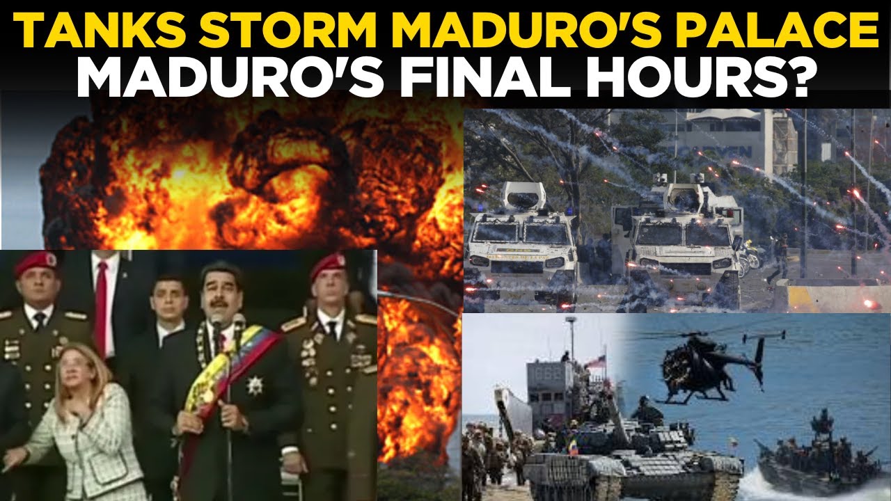 VENEZUELA CRISIS LIVE | Tanks Reach Maduro’s Presidential Palace As Caracas Sees Explosions