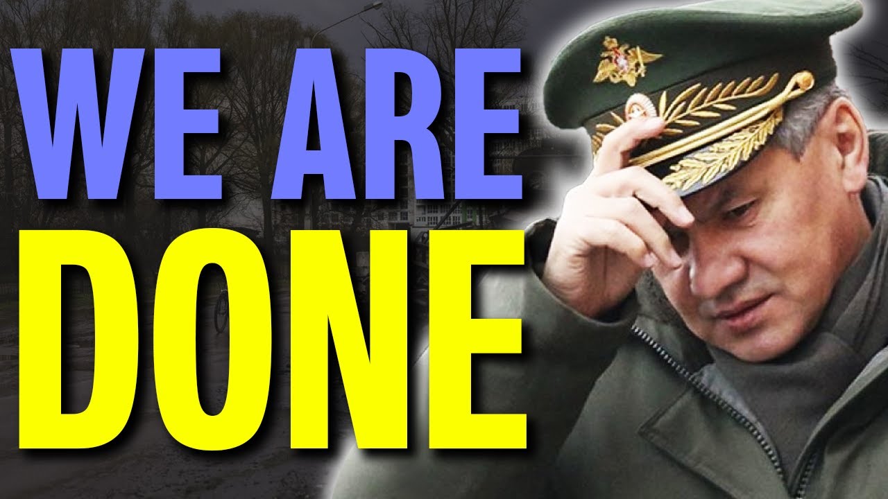 FINALLY Shoigu CONFIRMS DEFEAT IN KHERSON Russians WITHDREW ALL SHIPS Z Army GAVE UP VUHLEDAR