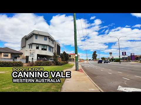 CANNING VALE, Western Australia (Suburb in Perth, Scooter Tour 4K)