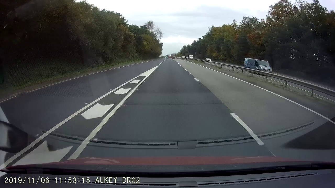 A38 Devon Expressway Autumn Leaves - Dashcam