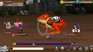 Ninja Saga PvP 2026: Hibana (Lv 80) vs Lv 100 Players screenshot 3