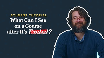 Wat kan ik nog zien van een cursus nadat deze is afgelopen?