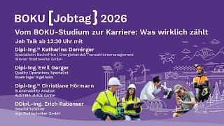 Alumni Job Talk: From BOKU studies to career: What really matters