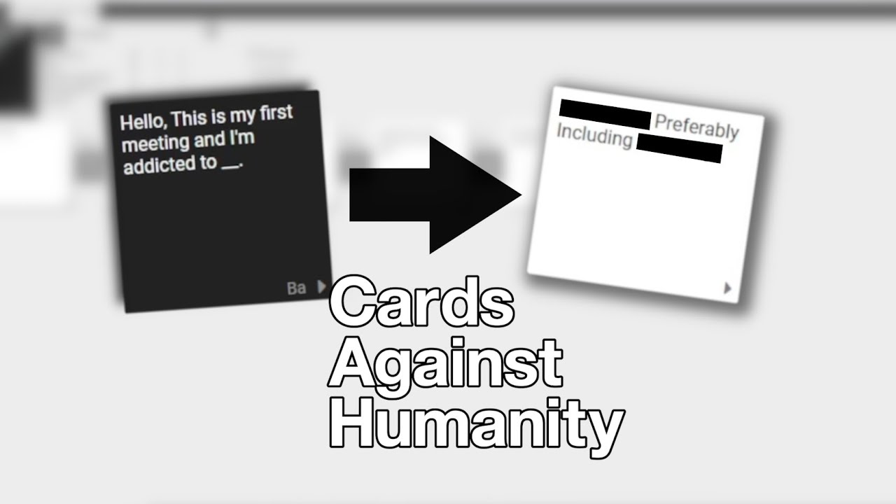 cards against humanity censored