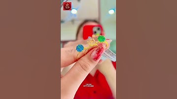 Nhẫn Nữ Nhỏ Đẹp Hoa Hồng Đính Đá Nhiều Màu Vàng Tây gần 18k Cực Hot cho Các Chị Đẹp ạ #shorts