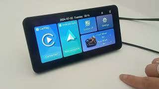 6-Inch Motorcycle Smart Display – Wireless CarPlay & Android Auto |