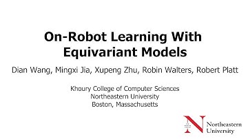 On-Robot Learning With Equivariant Models
