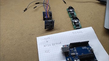 RTC módulo DS1307 + AT24 EEPROM I2C.