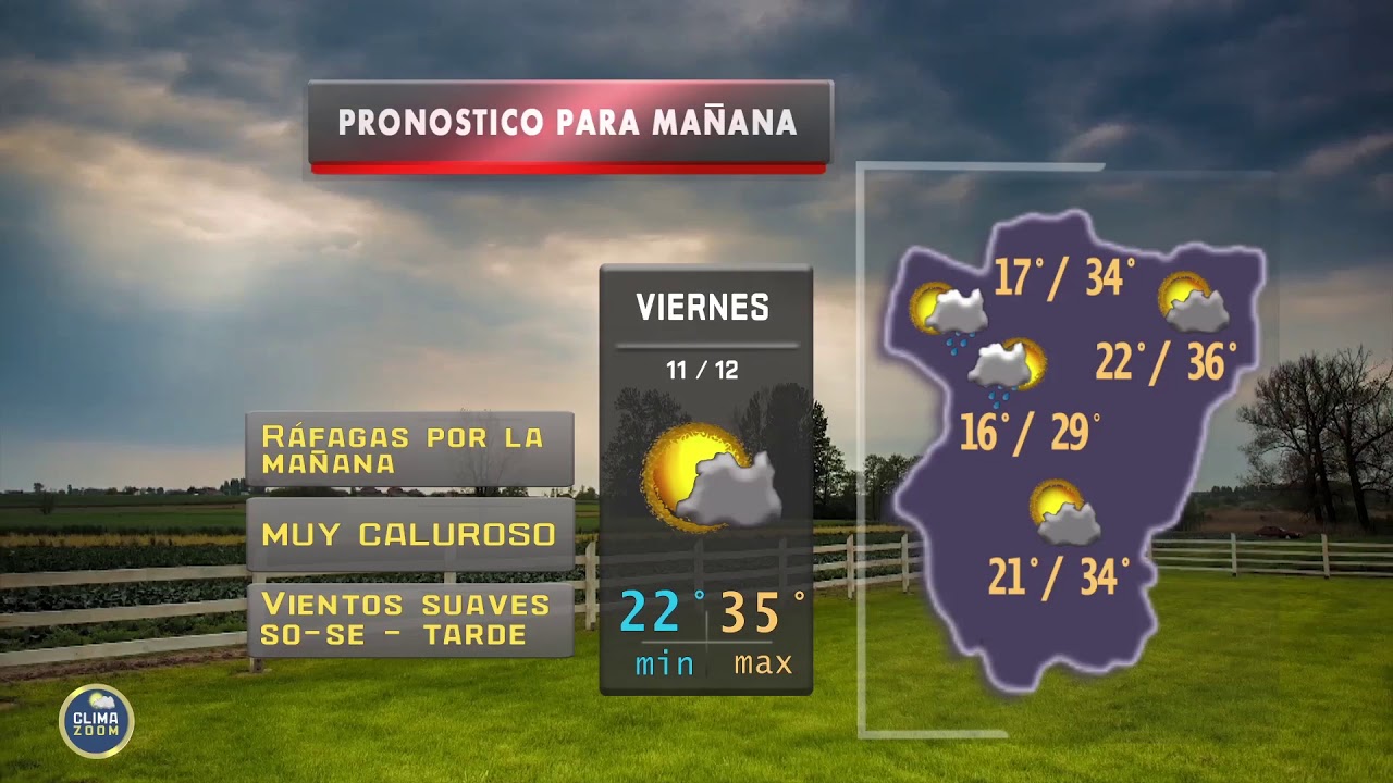 Pronóstico del Tiempo para Tucumán/ Extendido hasta el 15/12