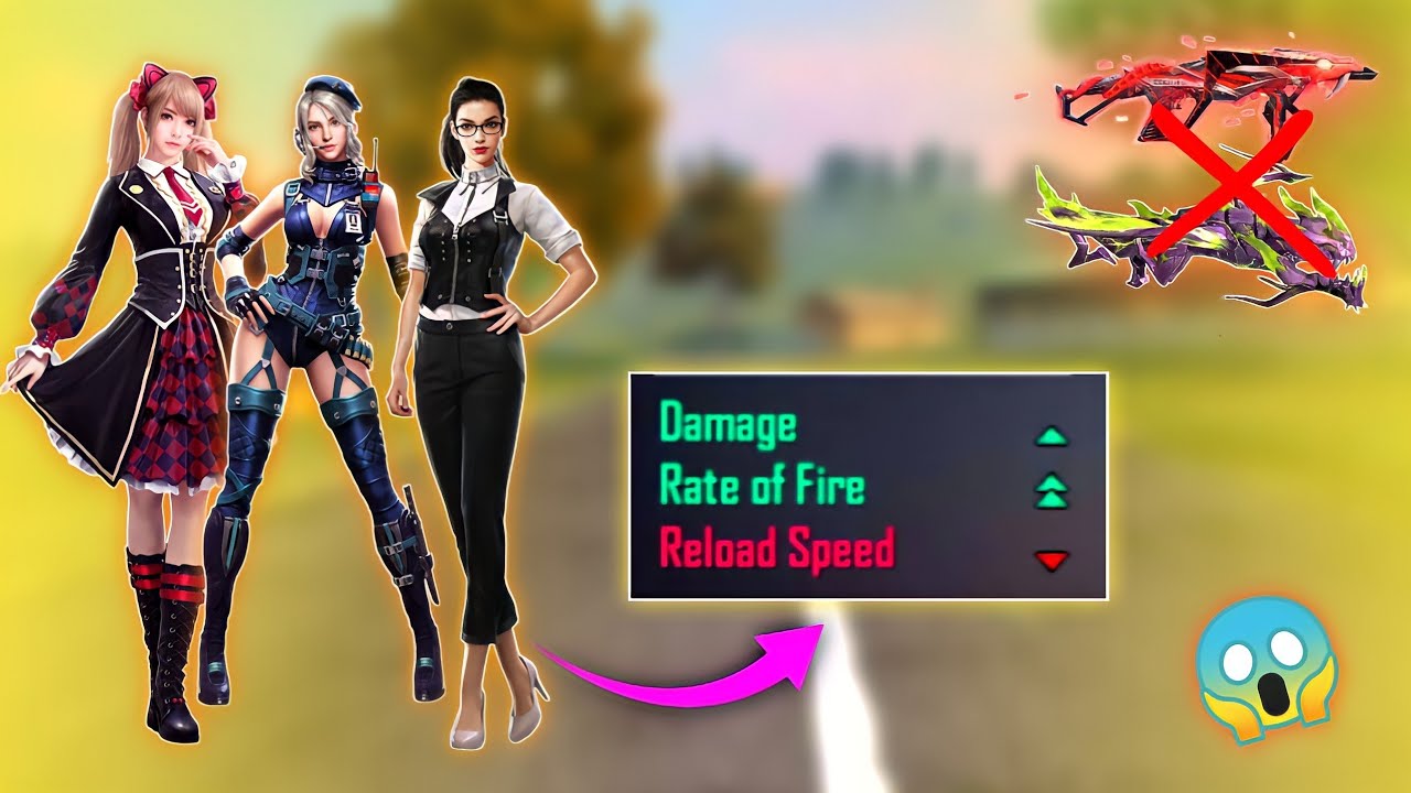 Top 5 Character Ability Like Gun Attribute In Free Fire | hayato vs dasha vs nikita vs caroline