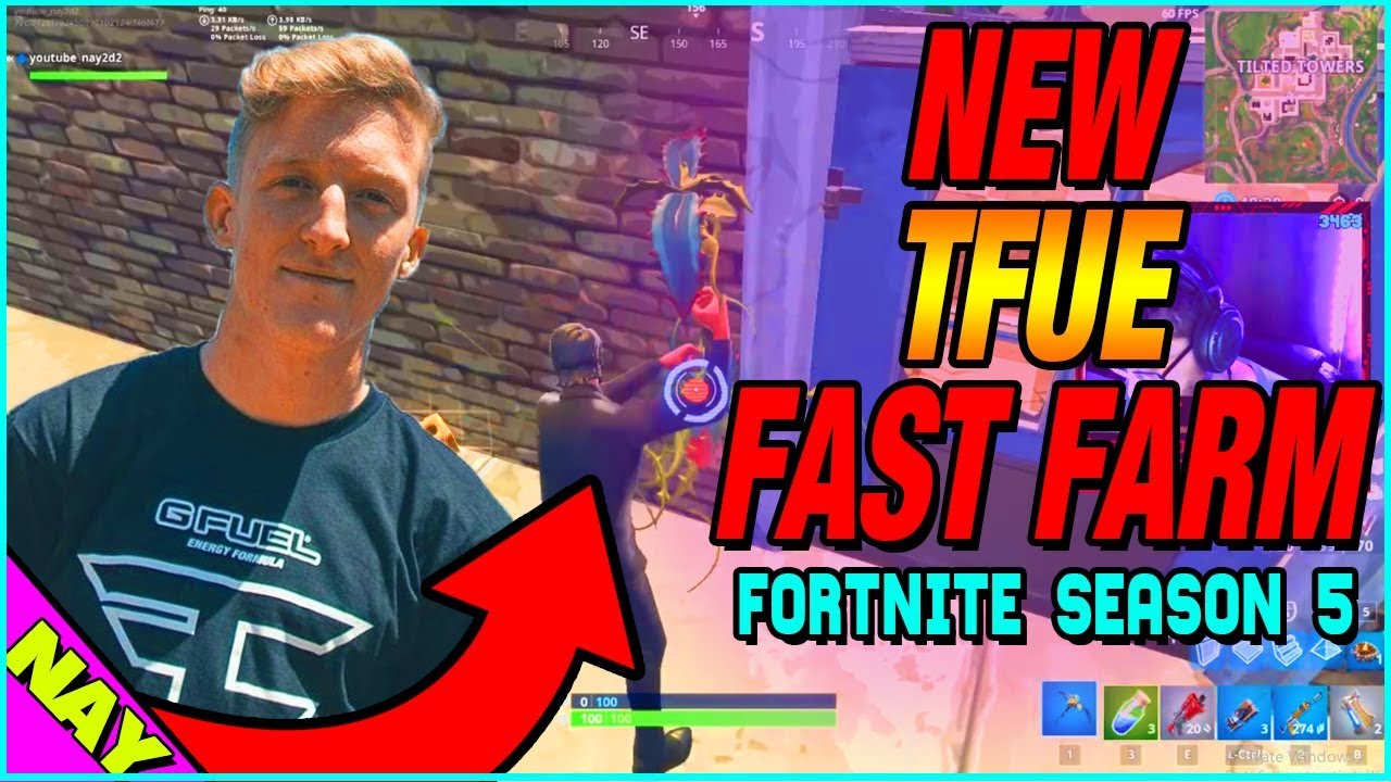 NEW* TFUE FAST FARM Season 5 Method - How To FAST FARM Like TFUE in Fortnite