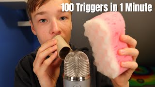 ASMR 100 Triggers In 1 Minute #2