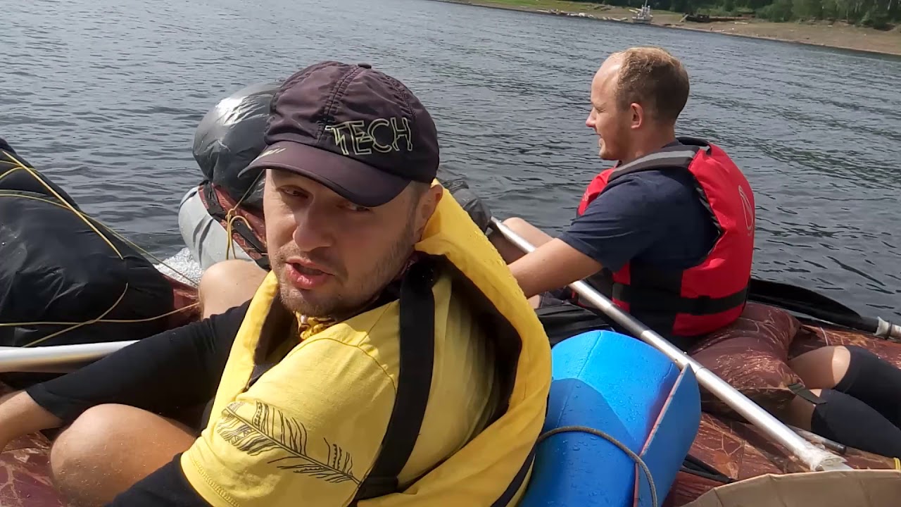 Нептун 23. Brig B350. Буксировка 4 лодок одновременно. Красноярское море август 2017.