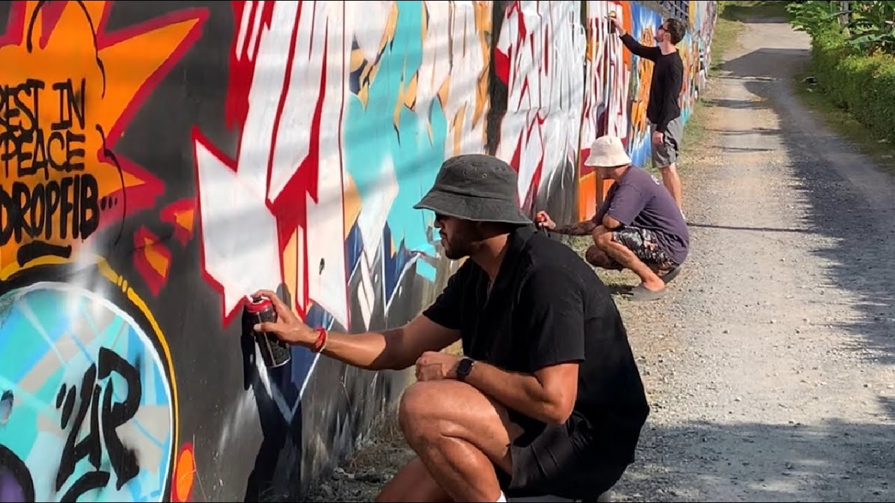 ROYAL x ZOON x MECCA x GROT x SCWI x FLAME x ABOTZ - Граффити на Пхукете