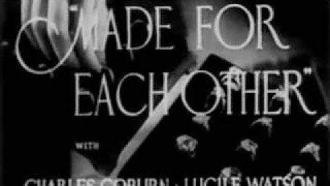 MADE FOR EACH OTHER (1939) James Stewart - Carole Lombard