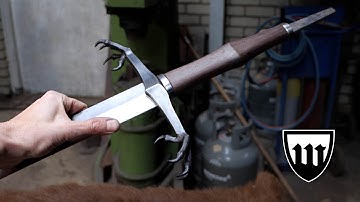 Forging a pattern welded dragon longsword, part 4, making the handle.