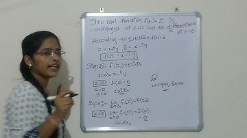 Differentiability (numerical problems) in telugu||Complex Analysis||maths