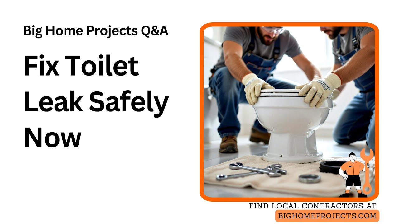 Toilet Wax Ring Leak Check And Safe Lift Techniques