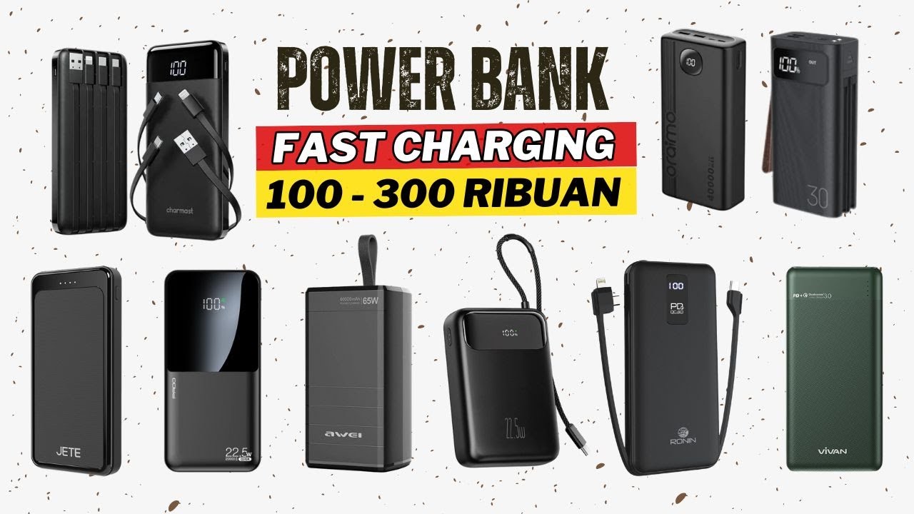 10 Power Bank Murah Terbaik Android & iPhone Harga 100 - 300 Ribuan
