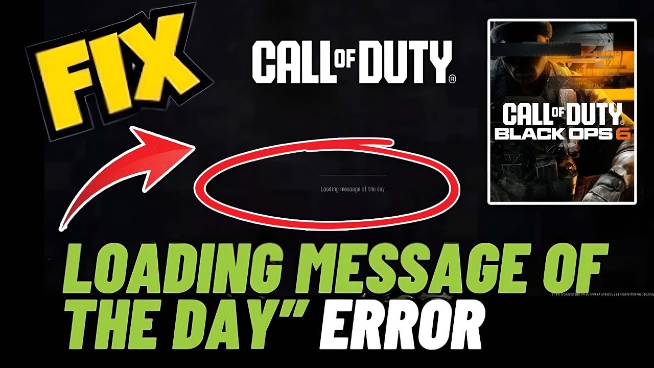 Fix COD Blackops 6 stuck on loading screen message of the day - YouTube