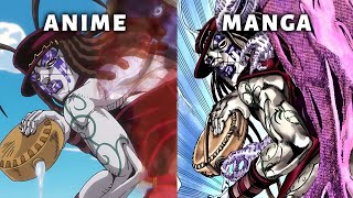 Anime VS Manga - JoJo's Bizarre Adventure Part 7 Episode 5